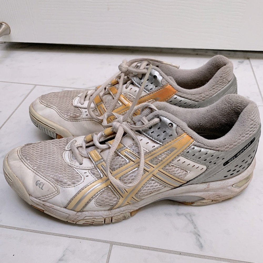 ASICS white volleyball sneakers size 9
